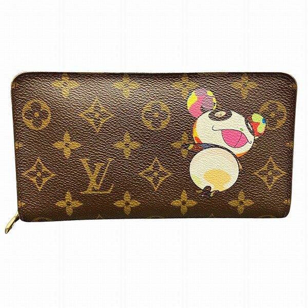 ルイヴィトン Louis Vuitton モノグラムパンダ ポルト モネ ジップ M61729 村上隆コラボ 財布 長財布 ユニセックス 送料無料 【中古】【あす楽】