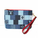 ルイヴィトン Louis Vuitton モノグラムデニム シティポシェット M68761 バッグ ポーチ ユニセックス 送料無料 【中古】【あす楽】