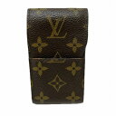 【ポイント3倍★1日限定】【最大2万円OFFクーポン★1日～】LOUIS VUITTON ルイヴィトン モノグラム エテュイ シガレットケース ブラウン M63024 レディース モノグラムキャンバス ブランド小物 ABランク 中古 銀蔵