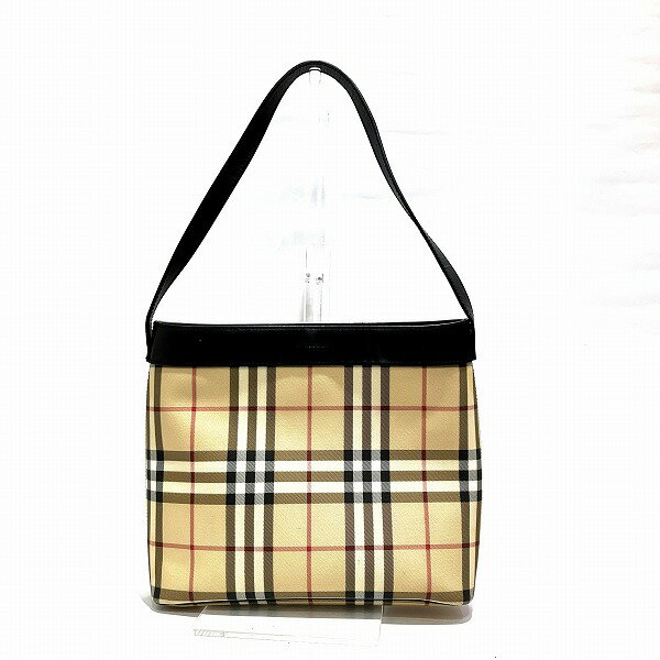 バーバリー Burberry ロンドン ノバチェック ワンショルダー バッグ トートバッグ ショルダーバッグ レディース 送料無料 【中古】【あす楽】