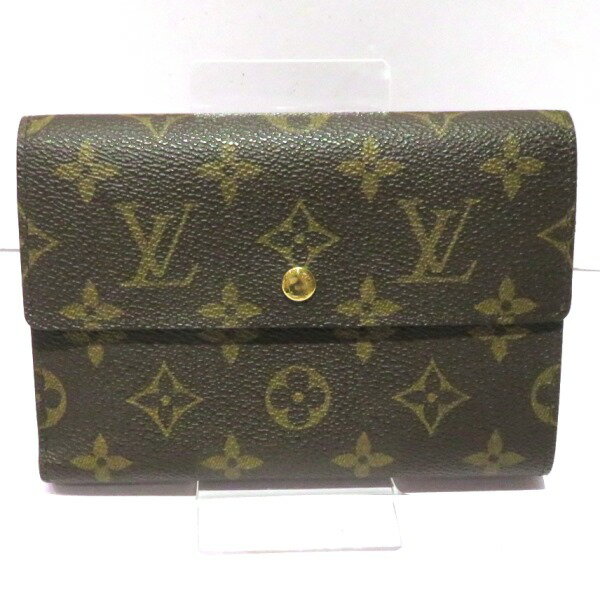 ルイヴィトン Louis Vuitton モノグラム ポルトトレゾール エテュイ シェキエ M61200 3つ折り財布 ユニセックス 送料無料 【中古】【あす楽】