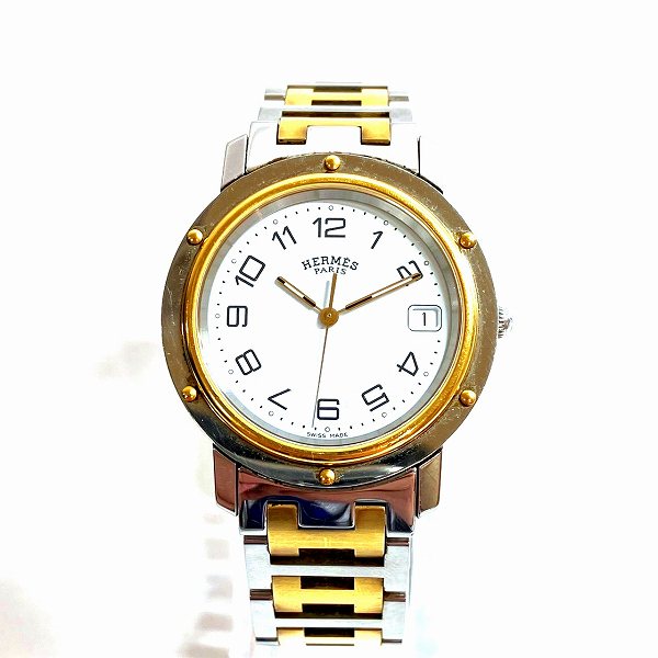 エルメス Hermes クリッパー CL6.720 クォーツ 時計 腕時計 メンズ 送料無料 【中古】【あす楽】