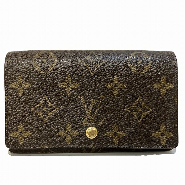 ルイヴィトン Louis Vuitton モノグラム ポルトモネビエ トレゾール M61730 2つ折り財布 ユニセックス 送料無料 【中古】【あす楽】