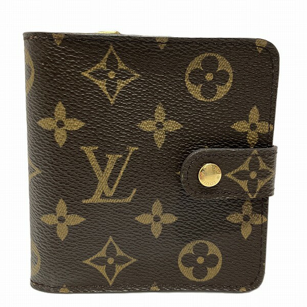 ルイヴィトン Louis Vuitton モノグラム コンパクトジップ M61667 2つ折り財布 ユニセックス 送料無料 【中古】【あす楽】