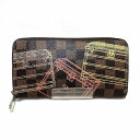 ルイヴィトン Louis Vuitton ダミエ ジッピーウォレット N63026 クリスマス限定品 トランク柄 長財布 レディース 送料無料 【中古】【あす楽】