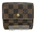 ルイヴィトン Louis Vuitton ダミエ ポルトモネ ビエ カルトクレディ N61652 財布 3つ折り ユニセックス 送料無料 【中古】【あす楽】