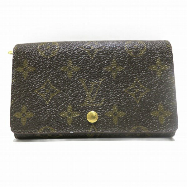 ルイヴィトン Louis Vuitton モノグラム ポルトモネビエ トレゾール M61730 2つ折り財布 ユニセックス 送料無料 【中古】【あす楽】