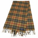 バーバリー Burberry カシミヤ ノバチェック ブランド小物 マフラー ユニセックス 送料無料 【中古】【あす楽】