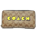 コーチ COACH シグネチャー パックマンコラボ F75614 長財布 ユニセックス 送料無料 