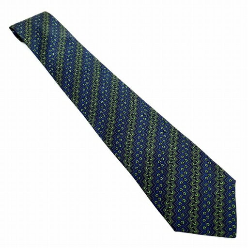 エルメス Hermes ネイビーxグリーン系 シルク ブランド小物 ネクタイ メンズ 送料無料 【中古】【あす楽】 エルメス Hermes ネイビーxグリーン系 シルク ブランド小物 ネクタイ メンズ 送料無料 【中古】【あす楽】