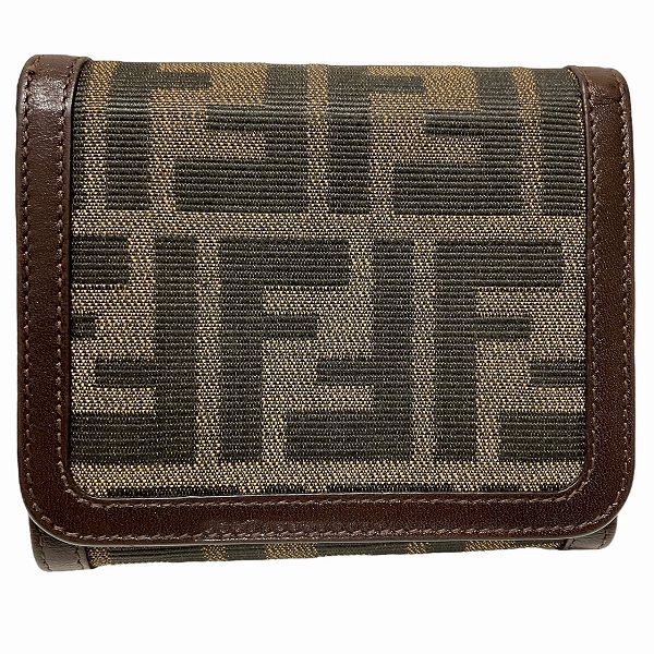 フェンディ FENDI ズッカ 2251-30794‐098 3つ折り財布 ユニセックス 送料無料 【中古】【あす楽】