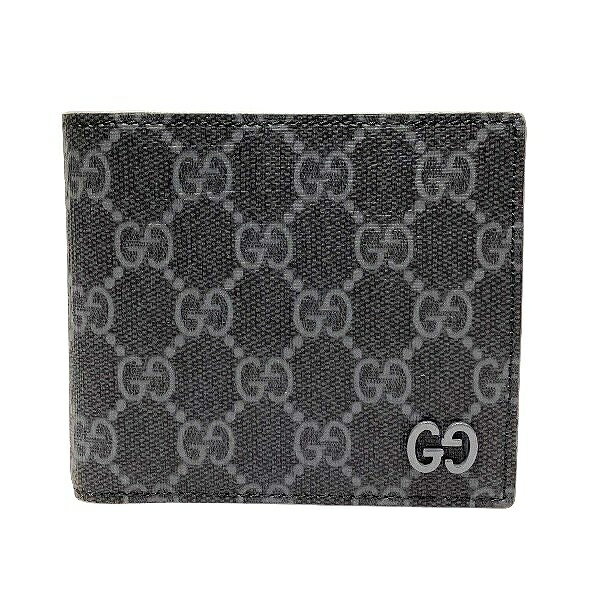 グッチ GUCCI GG コインウォレット グレー インテリア 768244 2つ折り財布 メンズ 送料無料 【中古】