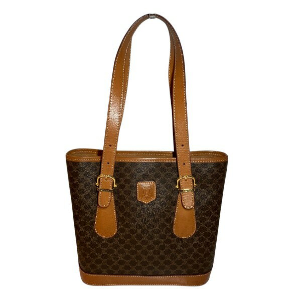 セリーヌ CELINE マカダム柄 DM93 バケツ型 バッグ トートバッグ レディース 送料無料 【中古】