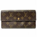 ルイヴィトン Louis Vuitton モノグラム ポシェットポルトモネクレディ M61725 2つ折り財布 ユニセックス 送料無料 【中古】【あす楽】