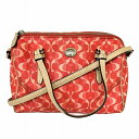 コーチ COACH シグネチャー F50093 ミニボストン 2WAY バッグ ハンドバッグ ショルダーバッグ ユニセックス 送料無料 【中古】【あす楽】(4)