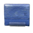 ルイヴィトン Louis Vuitton エピ ポルト モネビエ カルト クレディ M63485 3つ折り財布 ユニセックス 送料無料 【中古】【あす楽】