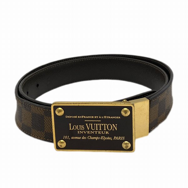 ルイヴィトン Louis Vuitton ダミエ サンチュール アヴァントゥール M9677 リバーシブル ブランド小物 ベルト メンズ 送料無料 【中古】【あす楽】