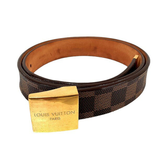 ルイヴィトン Louis Vuitton ダミエ サンチュールキャレ M6803V ブランド小物 ベルト レディース 送料無料 【中古】【あす楽】