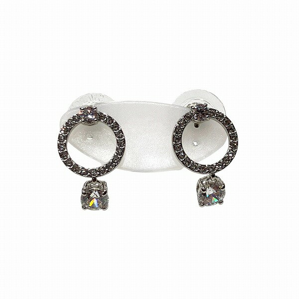 【中古】スワロフスキーフープピアス...