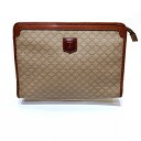 セリーヌ CELINE マカダム MO6 PVC×レザー バッグ ハンドバッグ セカンドバッグ レディース 送料無料 【中古】【あす楽】(4)
