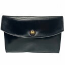 エルメス Hermes ポシェットリオ ブラック ウッドボタン バッグ クラッチバッグ ユニセックス 送料無料 【中古】【あす楽】