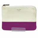 セリーヌ CELINE ベージュ×ピンク レザー ブランド小物 マルチケース ユニセックス 送料無料 【中古】【あす楽】