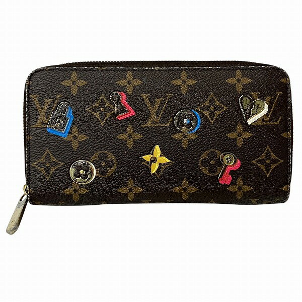 ルイヴィトン Louis Vuitton モノブラムラブロック ジッピーウォレット M64116 長財布 レディース 送料無料 【中古】【あす楽】