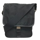 プラダ PRADA V167 ブラック ポシェット 三角プレート バッグ ショルダーバッグ レディース 送料無料 【中古】【あす楽】