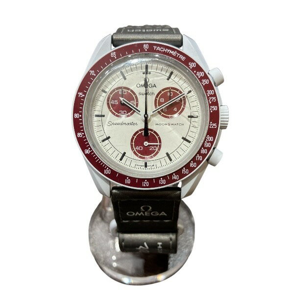 オメガ×スウォッチ ムーンスウォッチ ミッション トゥ プルート SO33M101 クォーツ 時計 腕時計 メンズ 送料無料 【中古】