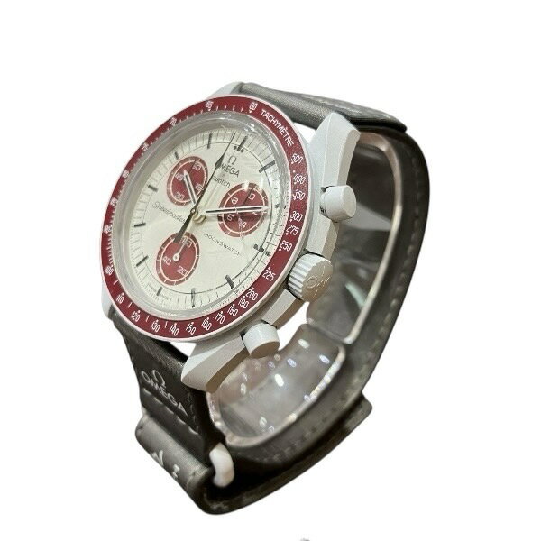 オメガ×スウォッチ ムーンスウォッチ ミッション トゥ プルート SO33M101 クォーツ 時計 腕時計 メンズ 送料無料 【中古】