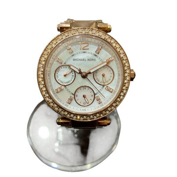 マイケル・コース ParKer MK5616 クオーツ 時計 腕時計 レディース 送料無料 【中古】