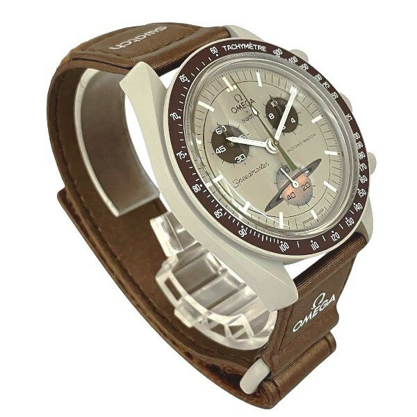 オメガ×スウォッチ ムーンスウォッチ ミッション トゥ サターン SO33T100 クォーツ 時計 腕時計 メンズ 送料無料 【中古】