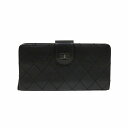 シャネル CHANEL マトラッセ ブラック ロングウォレット 長財布 2つ折り財布 レディース 送料無料 【中古】【あす楽】