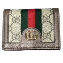 グッチ GUCCI オフディア GGスプリーム 523155 2つ折り財布 レディース 送料無料 【中古】【あす楽】(4)