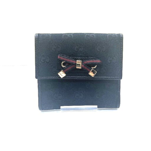グッチ GUCCI GGキャンバス プリンシー 167465 Wホック 2つ折り財布 レディース 送料無料 【中古】【あす楽】 グッチ GUCCI GGキャンバス プリンシー 167465 Wホック 2つ折り財布 レディース 送料無料 【中古】【あす楽】