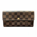 ルイヴィトン Louis Vuitton ダミエ ポルトフォイユサラ N61734 長財布 ユニセックス 送料無料 【中古】|詳細画像
