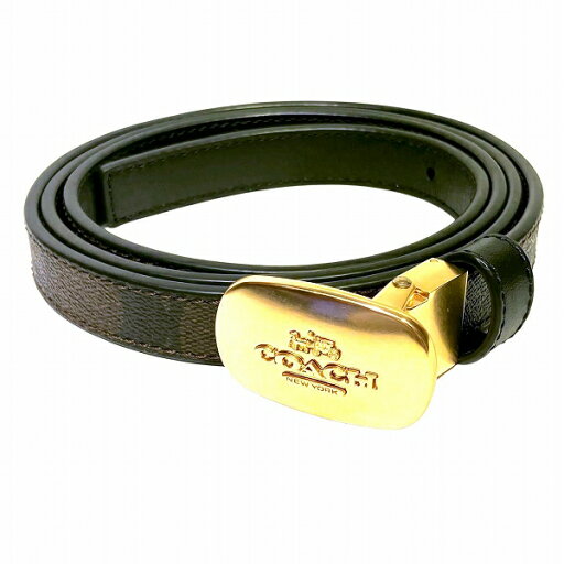 コーチ COACH シグネチャー ゴールドバッグル ブランド小物 ベルト レディース 送料無料 【中古】【あす楽】 コーチ COACH シグネチャー ゴールドバッグル ブランド小物 ベルト レディース 送料無料 【中古】【あす楽】