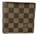 ルイヴィトン Louis Vuitton ダミエ ポルトフォイユマルコ N61675 2つ折り財布 ユニセックス 送料無料 【中古】【あす楽】(4)