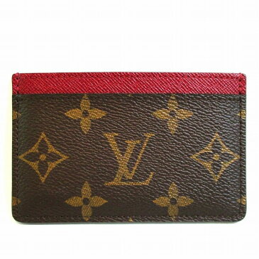 ルイヴィトン Louis Vuitton モノグラム キャンバス フューシャ M60703 ブランド小物 名刺入れ ユニセックス ★送料無料★【中古】【あす楽】