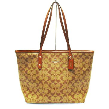 コーチ COACH シグネチャー シティジップ F58292 バッグ トートバッグ レディース 送料無料 【中古】【あす楽】