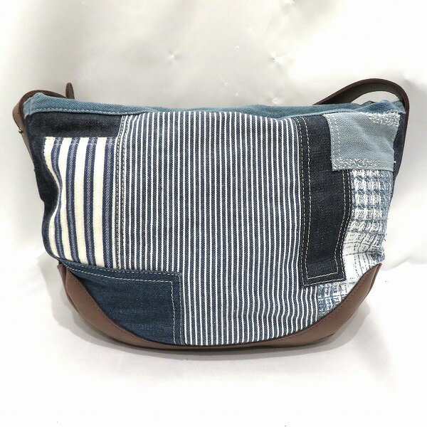 ダコタ パッチワーク デニム レザー バッグ ショルダーバッグ ユニセックス 送料無料 【中古】