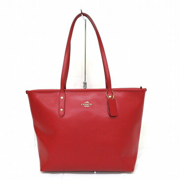 コーチ COACH クロスグレーンレザーF58846 シティジップトップ トート ショルダーバッグ レディース 送料無料 【中古】【あす楽】