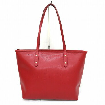 コーチ COACH クロスグレーンレザーF58846 シティジップトップ トート ショルダーバッグ レディース 送料無料 【中古】【あす楽】