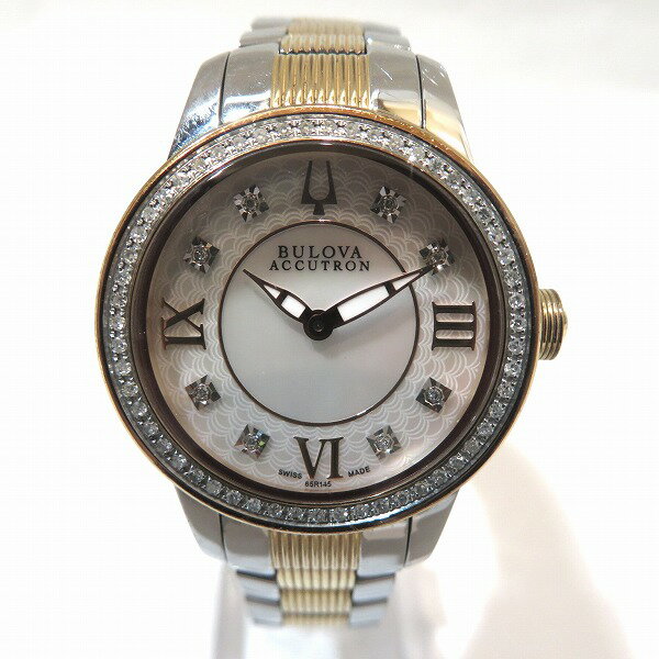 ブローバ アキュトロン C960954 クォーツ ダイヤ 時計 腕時計 レディース 送料無料 【中古】【あす楽】
