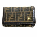 フェンディ FENDI ズッカ L型ジップ 2つ折り財布 2266.8M0029.JWU.069 レディース 送料無料 【中古】【あす楽】