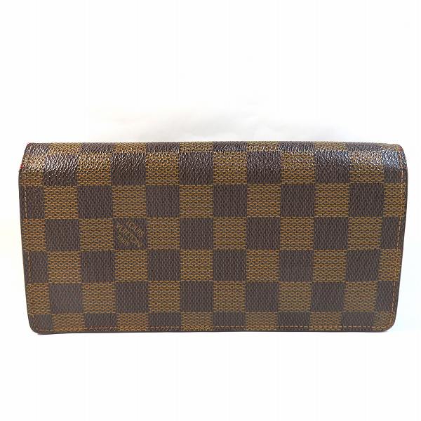 ルイヴィトン Louis Vuitton ダミエ ポルトフォイユ ブラザ N60017 財布 長財布 メンズ 送料無料 【中古】【あす楽】