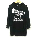 期間限定ポイント10倍MOSCHINO モスキーノ/ロゴパーカー BLK/WHT/KK7221150/I/36 /メンズインナー/Bランク/09【中古】