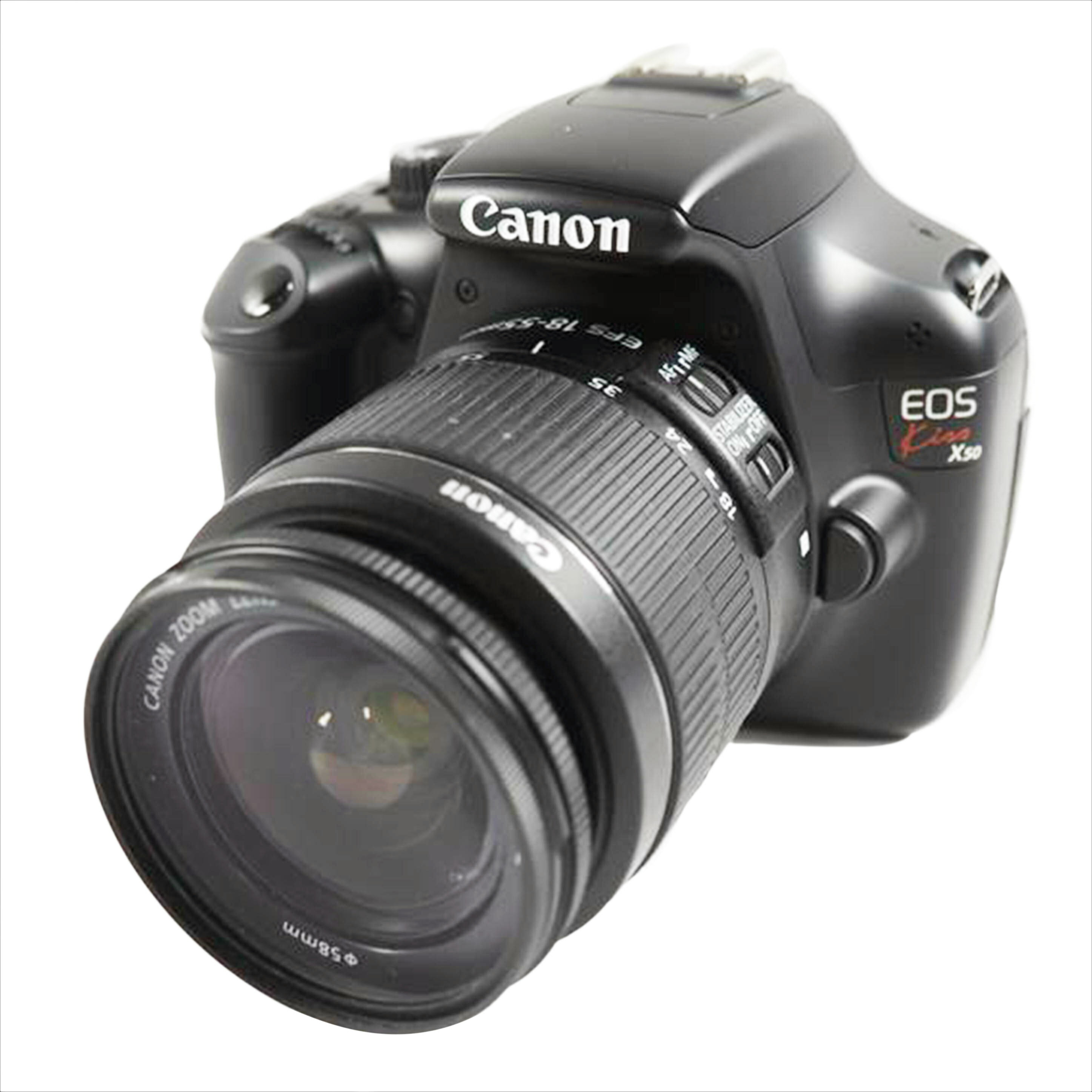 Canon キャノン/デジタル 一眼レフ レンズキット/EOS Kiss X50/331074016119/デジタル一眼/Bランク/79【中古】
