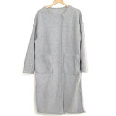 W closet ダブルクローゼット/針抜キニットソー ノーカラーコート/320723/F/レディースアウター/SAランク/81【中古】(4)