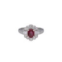 PT850ルビーダイヤリングR1.21/D0.64ct/#10.5/リング/Aランク/59【中古】